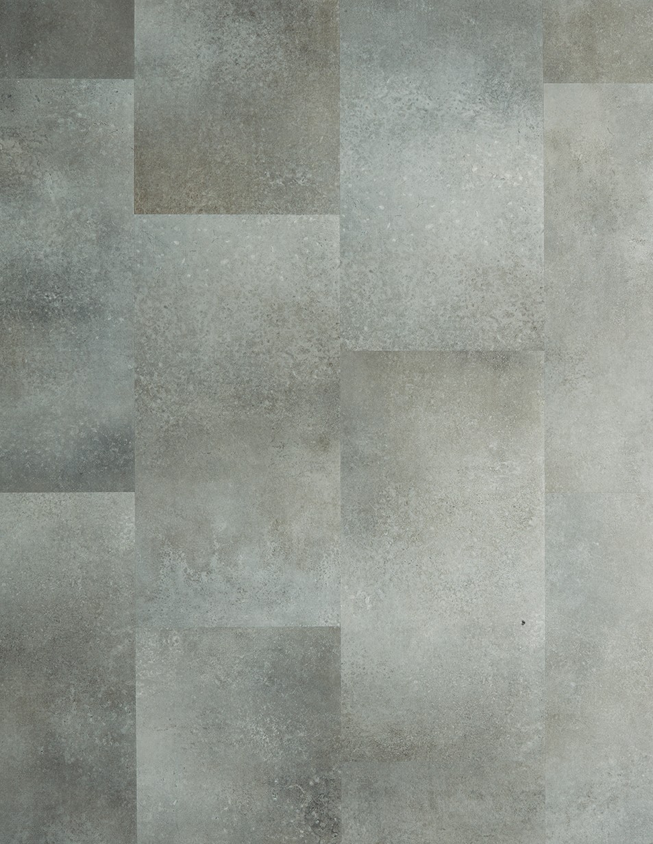 Sol vinyle ALPHA VINYL ORO  Quick Step, Béton gris clair, dalle 30.30 x 60.96 cm