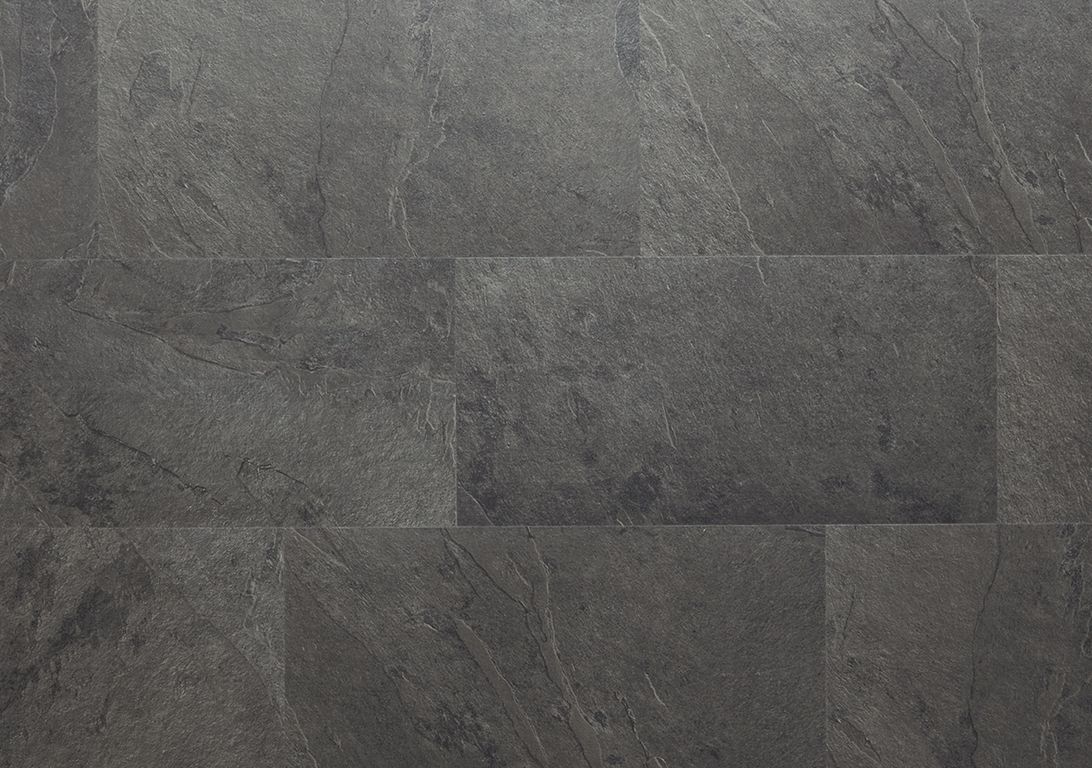 Sol vinyle ALPHA VINYL ORO  Quick Step, Pierre ardoise noire, dalle 30.30 x 60.96 cm