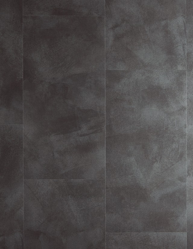 Sol vinyle ALPHA VINYL ILLUME Quick Step, Béton noir, dalle 42.80 x 85.60 cm