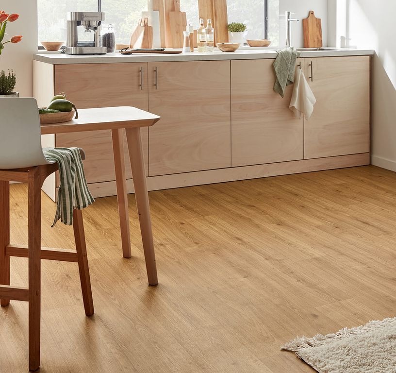 Sol vinyle rouleau TEXLINE NATURE 4M Gerflor, Bois naturel blond, rouleau 4.00 m