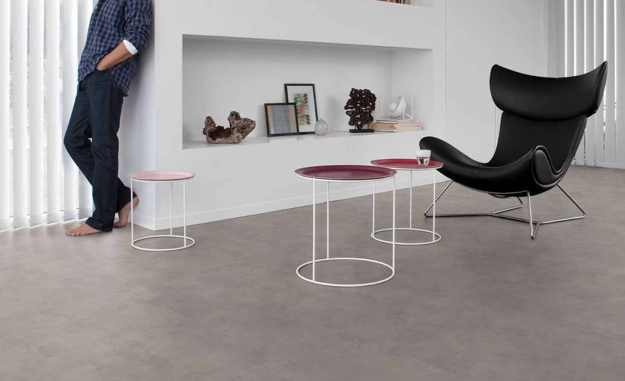 Sol vinyle rouleau TEXLINE NATURE 3M Gerflor, Béton madras storm, rouleau 3.00 m