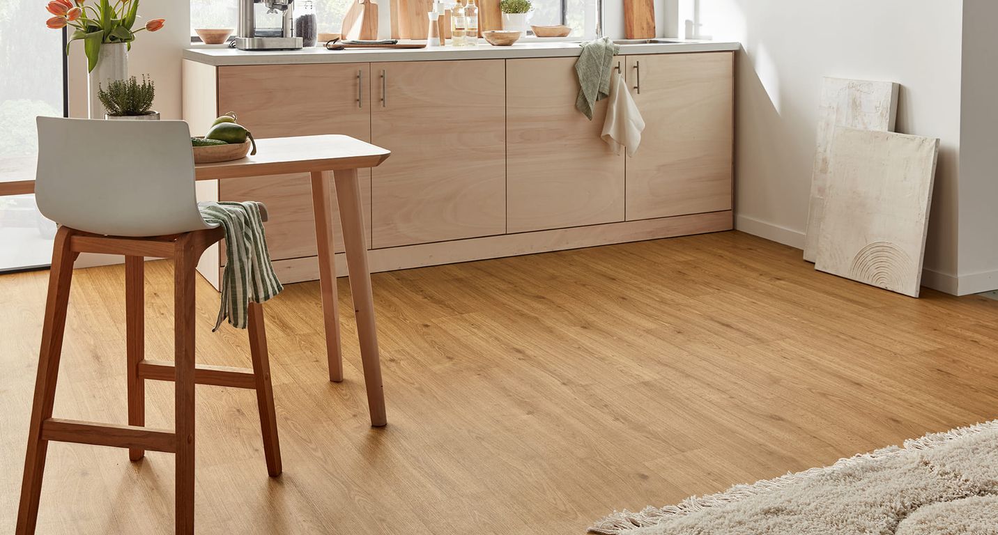 Sol vinyle rouleau TEXLINE NATURE 3M Gerflor, Bois naturel blond, rouleau 3.00 m