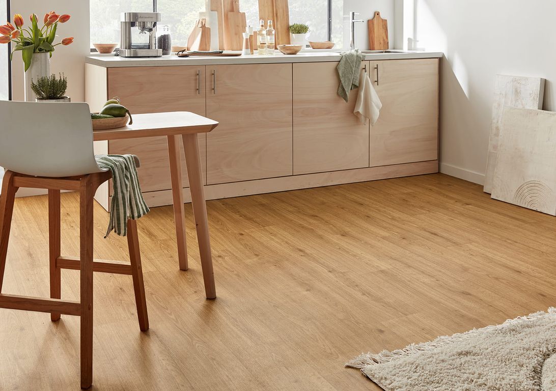 Sol vinyle rouleau TEXLINE NATURE 2M Gerflor, Bois naturel blond, rouleau 2.00 m
