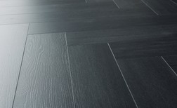 Sol stratifié MANOR BATON ROMPU , aspect Bois noir, lame 13.10 x 64.30 cm