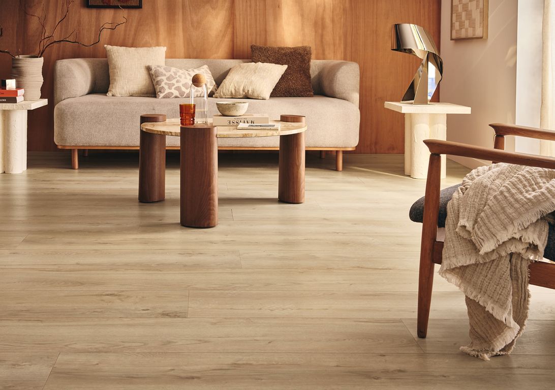 Sol stratifié GRANDE XXL HYDRO , aspect Bois chêne clair, lame 24.10 x 179.00 cm