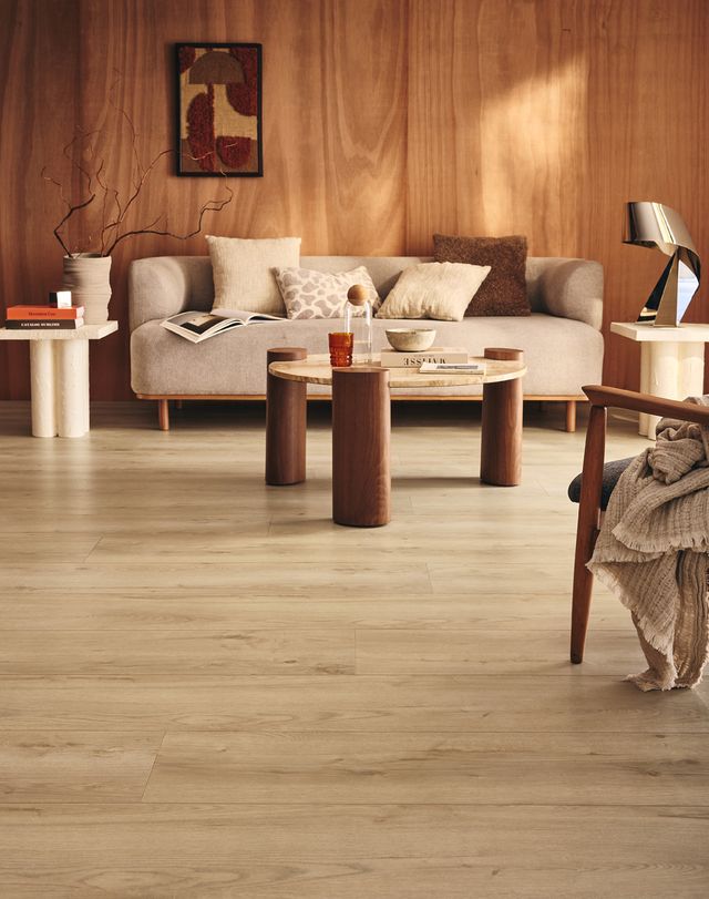 Sol stratifié GRANDE XXL HYDRO , aspect Bois chêne clair, lame 24.10 x 179.00 cm