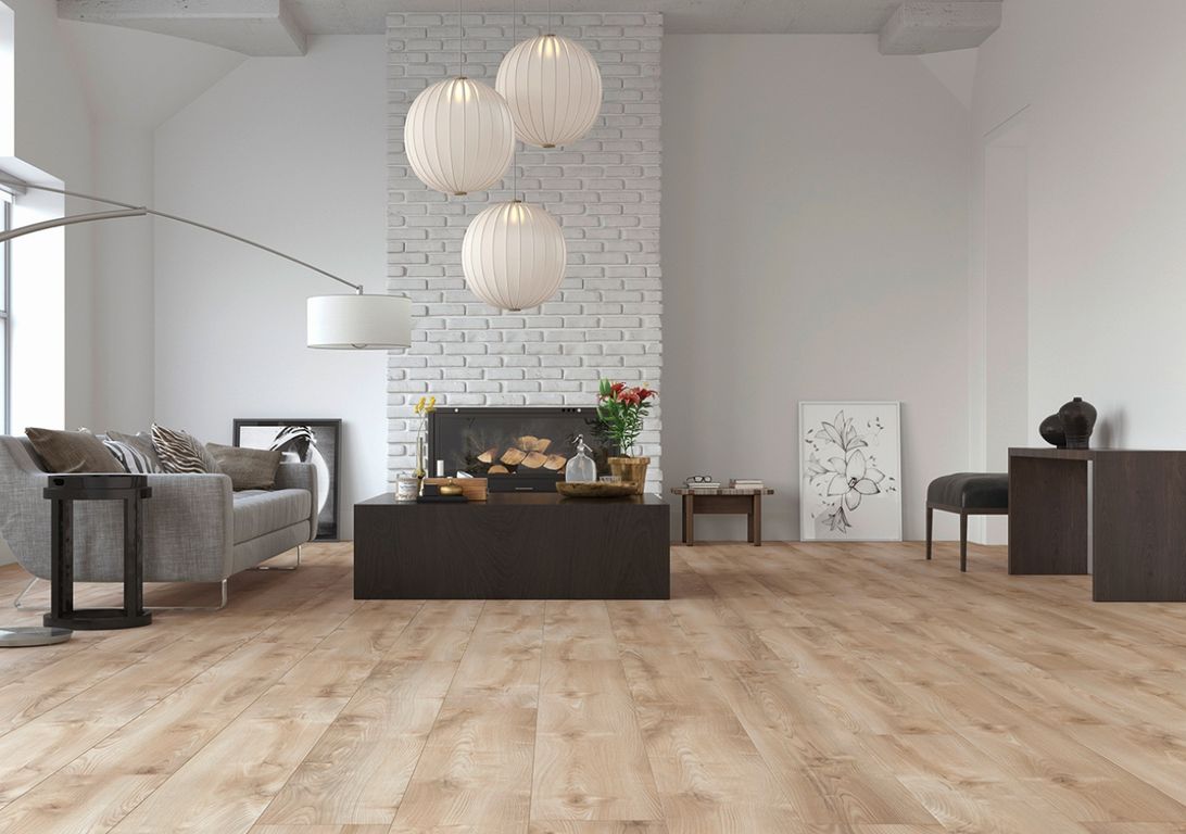 Sol stratifié GRANDE XXL HYDRO , aspect Bois marron, lame 24.10 x 179.00 cm