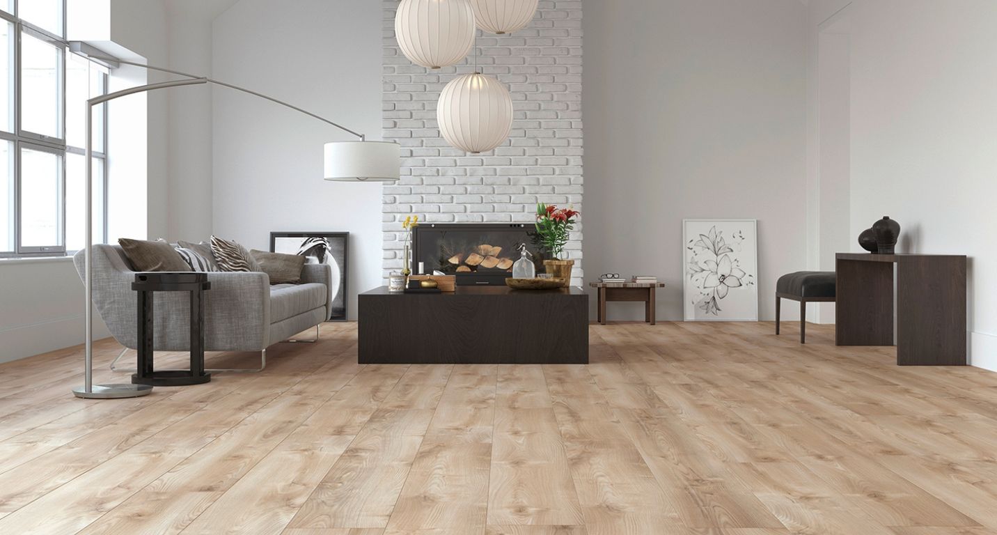 Sol stratifié GRANDE XXL HYDRO , aspect Bois marron, lame 24.10 x 179.00 cm