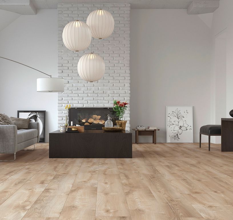 Sol stratifié GRANDE XXL HYDRO , aspect Bois marron, lame 24.10 x 179.00 cm