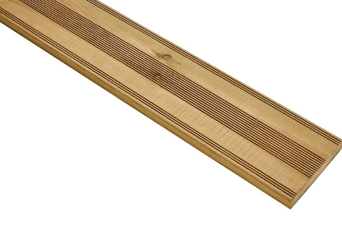 Lame de terrasse PIN VERT CLASSE 4, 2.40M ,l 14.50 x L 240 cm