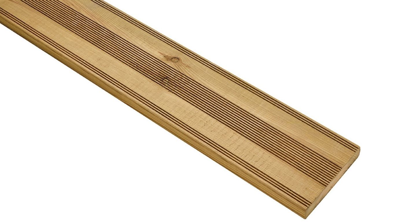 Lame de terrasse PIN VERT CLASSE 4, 2.40M ,l 14.50 x L 240 cm