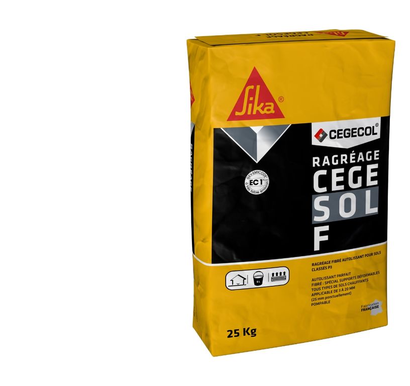 Enduit de ragréage  CEGECOL CEGESOL F Bg ,  25.00 kg