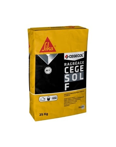 Enduit de ragréage  CEGECOL CEGESOL F Bg ,  25.00 kg