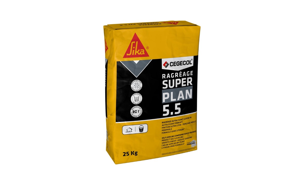 Enduit de ragréage  SUPERPLAN 5.5 Bg ,  25.00 kg