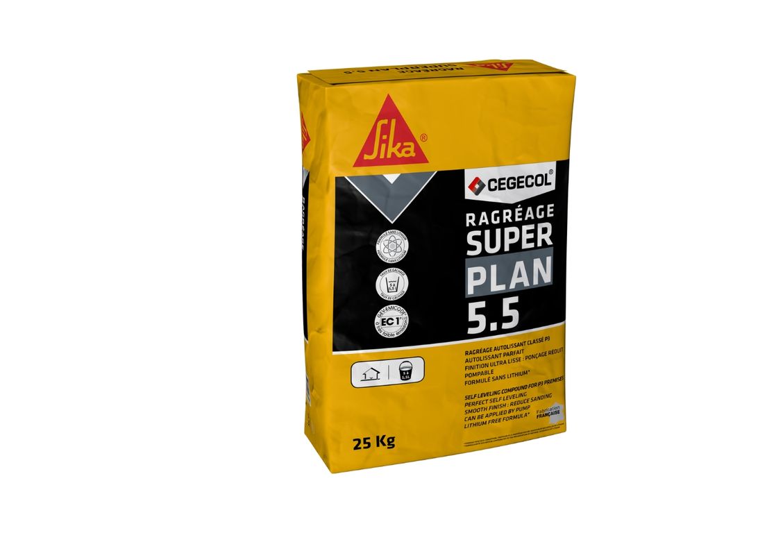 Enduit de ragréage  SUPERPLAN 5.5 Bg ,  25.00 kg