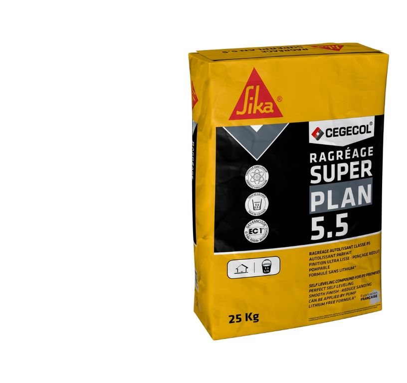 Enduit de ragréage  SUPERPLAN 5.5 Bg ,  25.00 kg