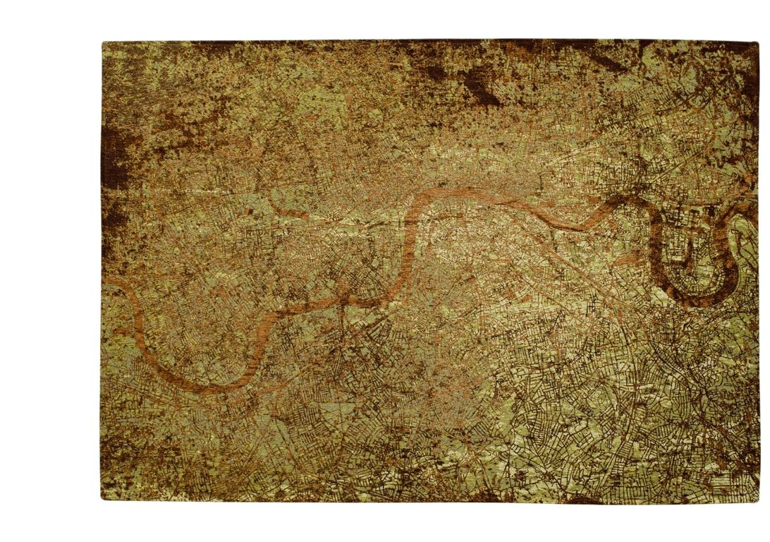 Tapis LONDON Louis De Poortere, graphique  Green Meadows