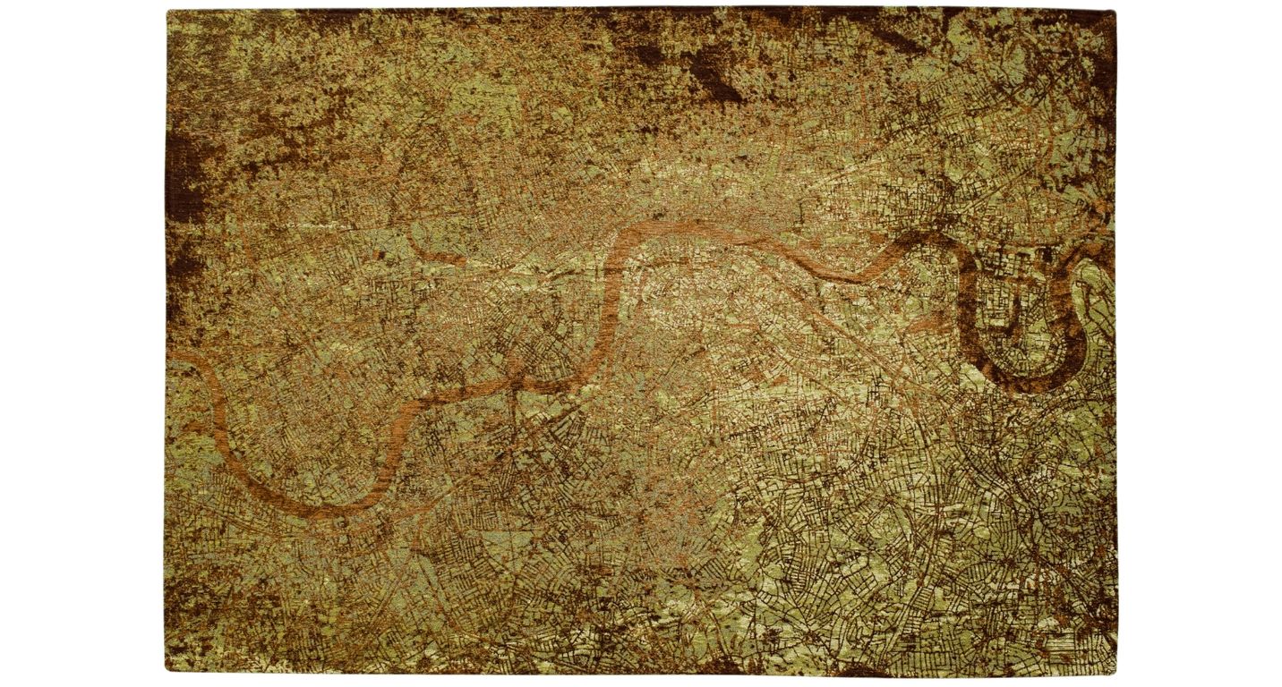 Tapis LONDON Louis De Poortere, graphique  Green Meadows