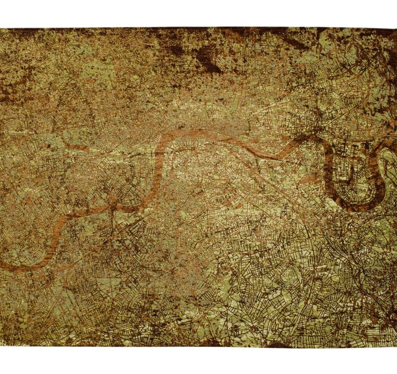 Tapis LONDON Louis De Poortere, graphique  Green Meadows