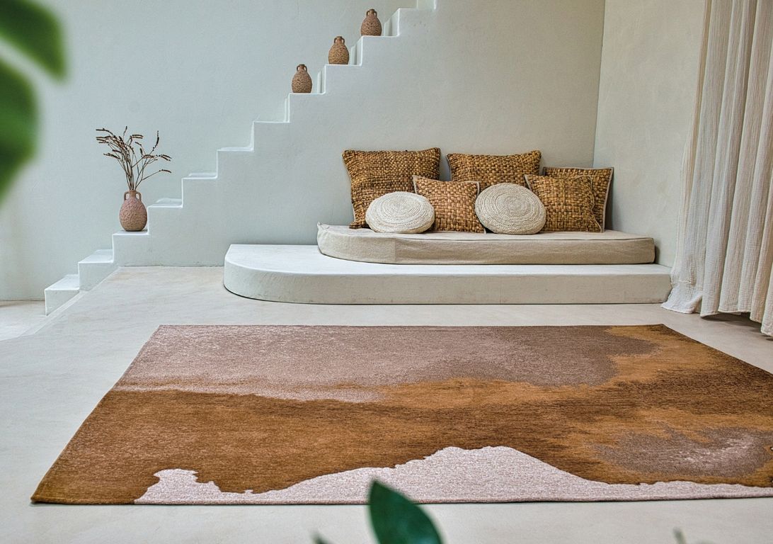 Tapis LAGOON Louis De Poortere, effacé  Chestnut