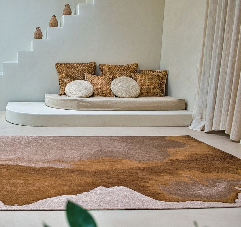 Tapis LAGOON Louis De Poortere, effacé  Chestnut