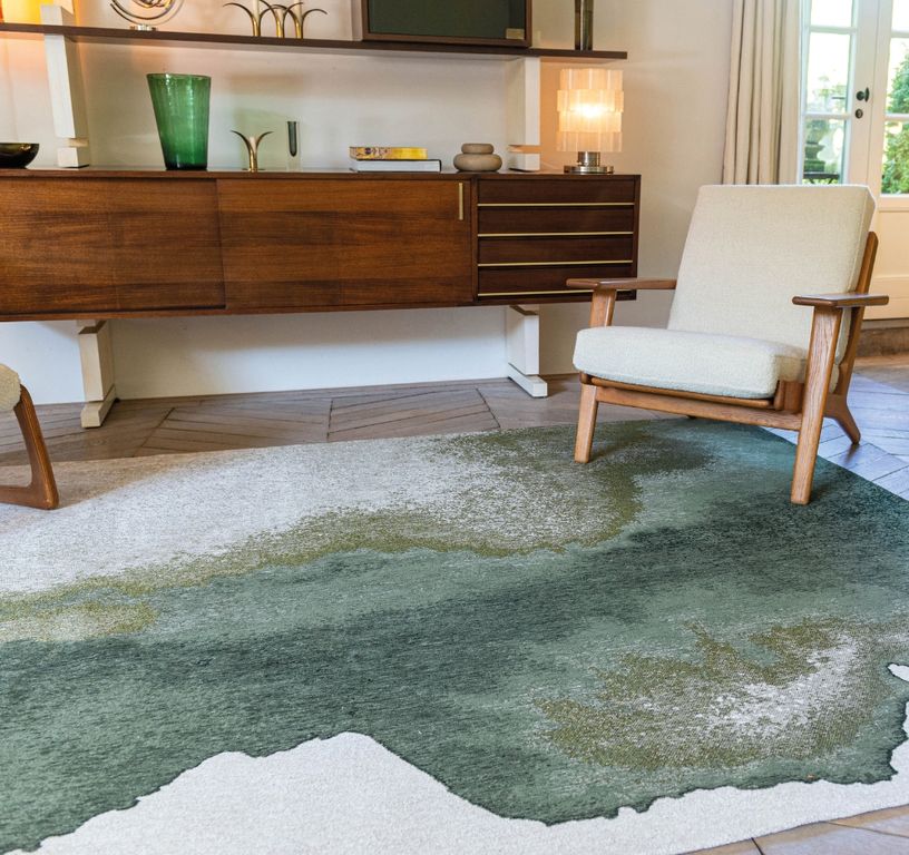 Tapis LAGOON Louis De Poortere, effacé  Palm Green