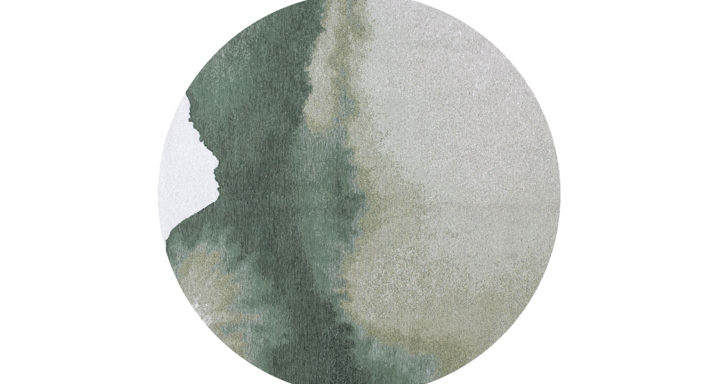 Tapis LAGOON Louis De Poortere, effacé  Palm Green