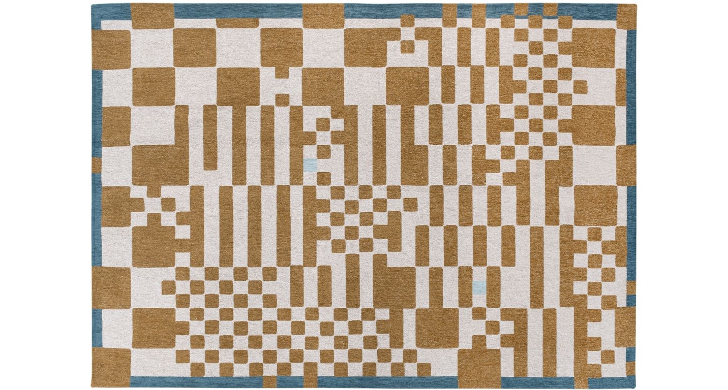 Tapis CHESS Louis De Poortere, carreau  Honey