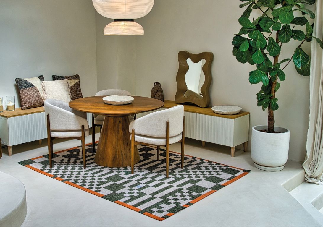 Tapis CHESS Louis De Poortere, carreau  Deep Green