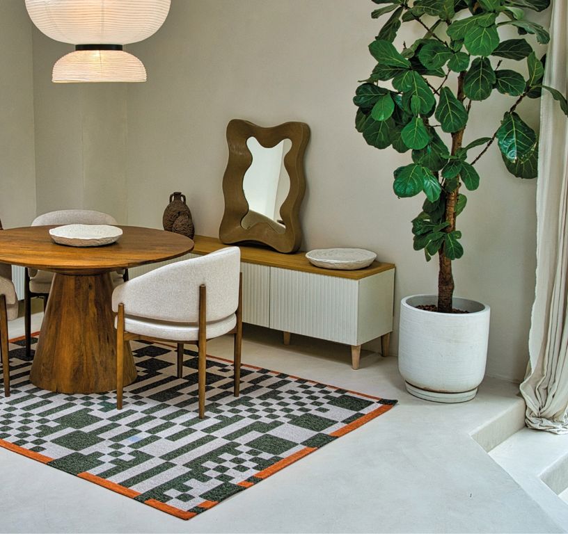 Tapis CHESS Louis De Poortere, carreau  Deep Green