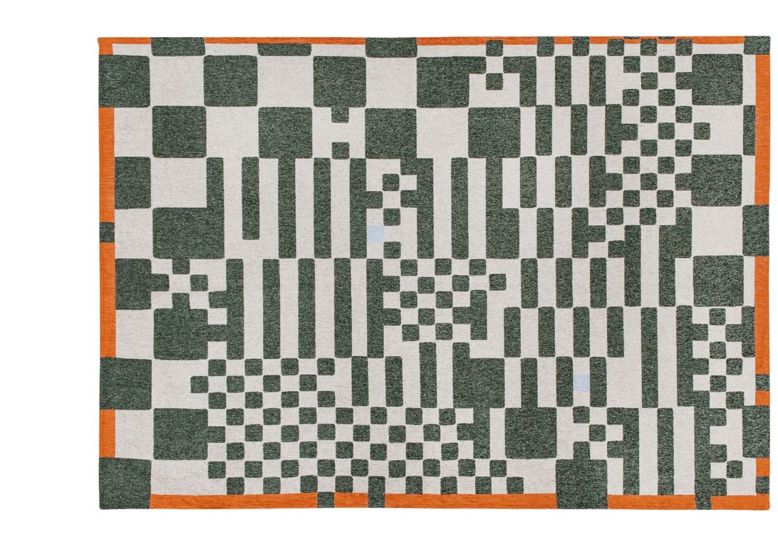 Tapis CHESS Louis De Poortere, carreau  Deep Green