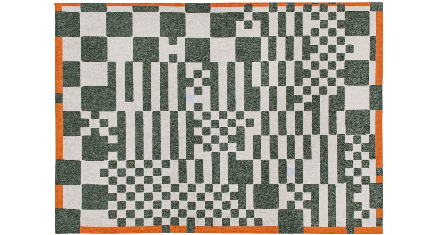 Tapis CHESS Louis De Poortere, carreau  Deep Green
