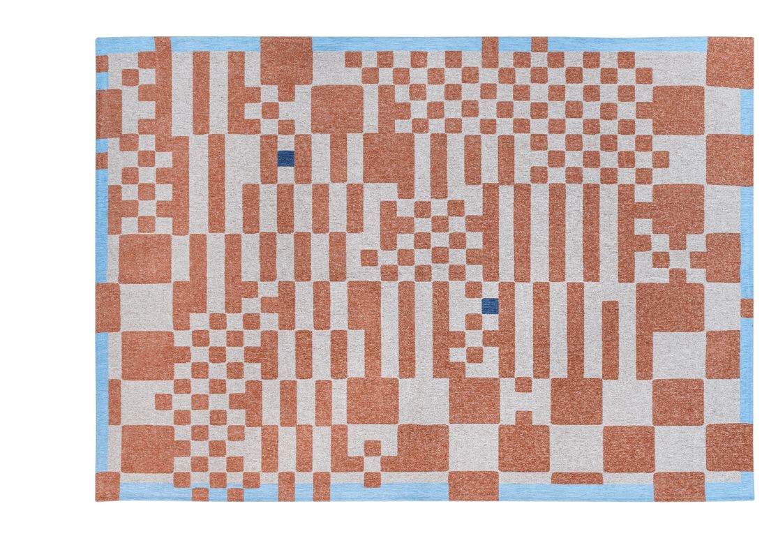 Tapis CHESS Louis De Poortere, carreau  Nude