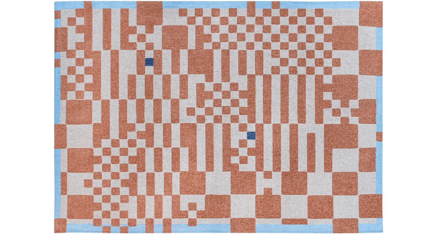 Tapis CHESS Louis De Poortere, carreau  Nude