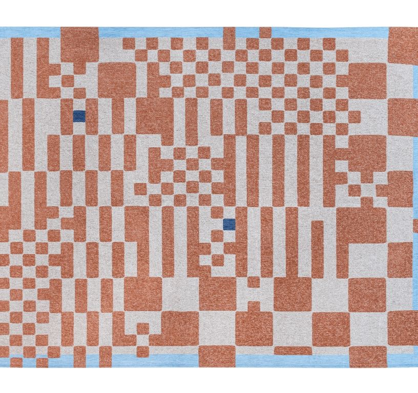 Tapis CHESS Louis De Poortere, carreau  Nude