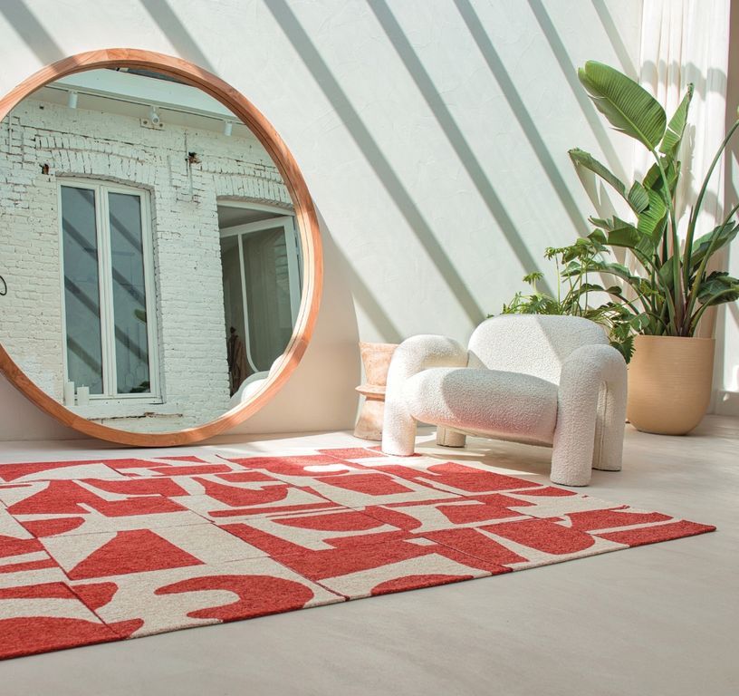 Tapis PAPERCUT Louis De Poortere, géométrique  Rust