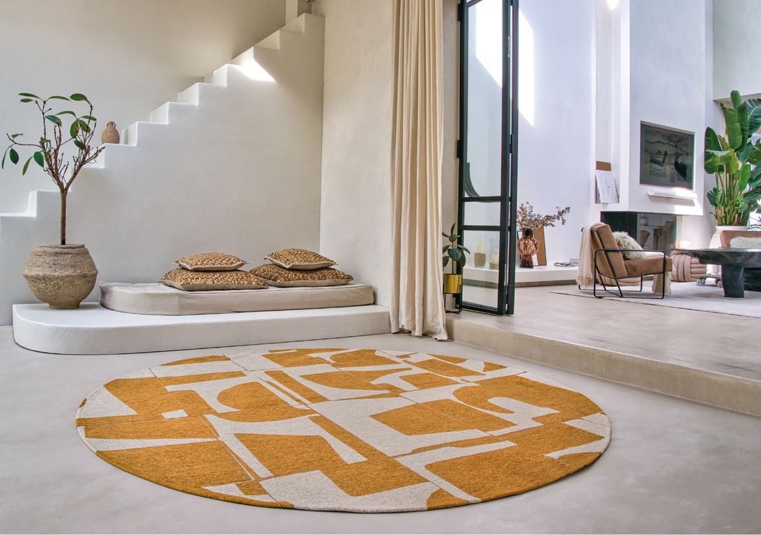 Tapis PAPERCUT Louis De Poortere, géométrique  Curry