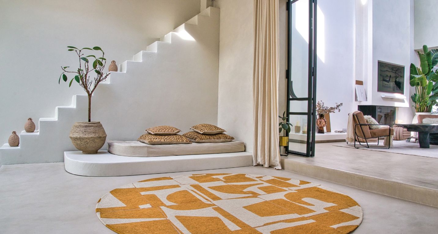 Tapis PAPERCUT Louis De Poortere, géométrique  Curry