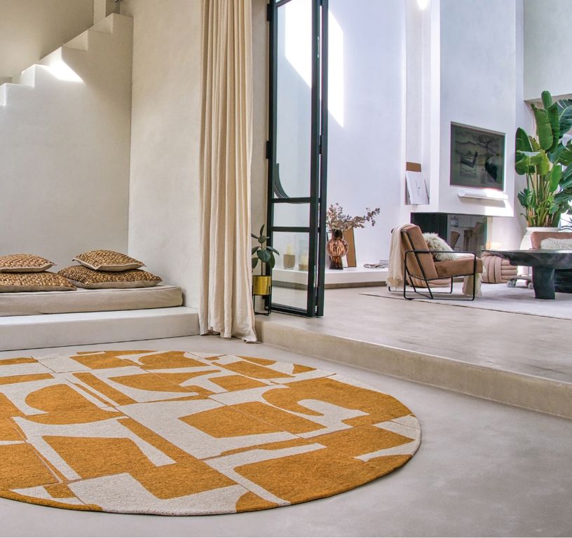 Tapis PAPERCUT Louis De Poortere, géométrique  Curry