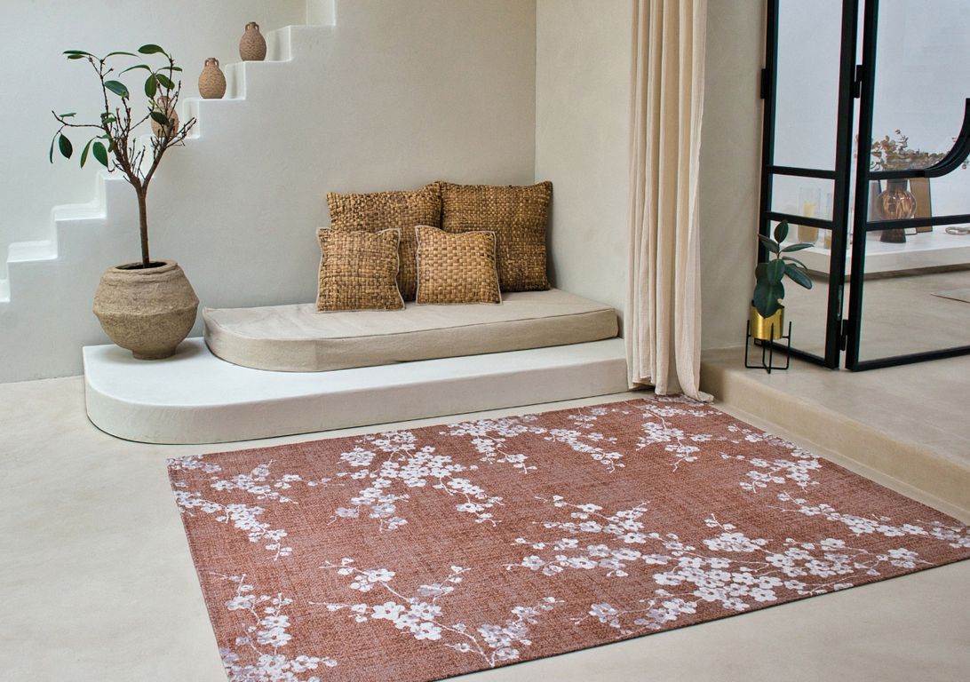 Tapis SAKURA Louis De Poortere, fleur  Copper Pink