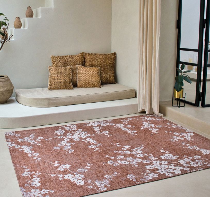 Tapis SAKURA Louis De Poortere, fleur  Copper Pink