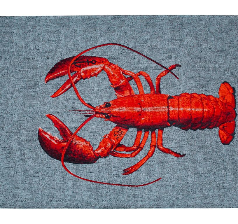 Tapis LOBSTER Louis De Poortere, graphique  Steam Red