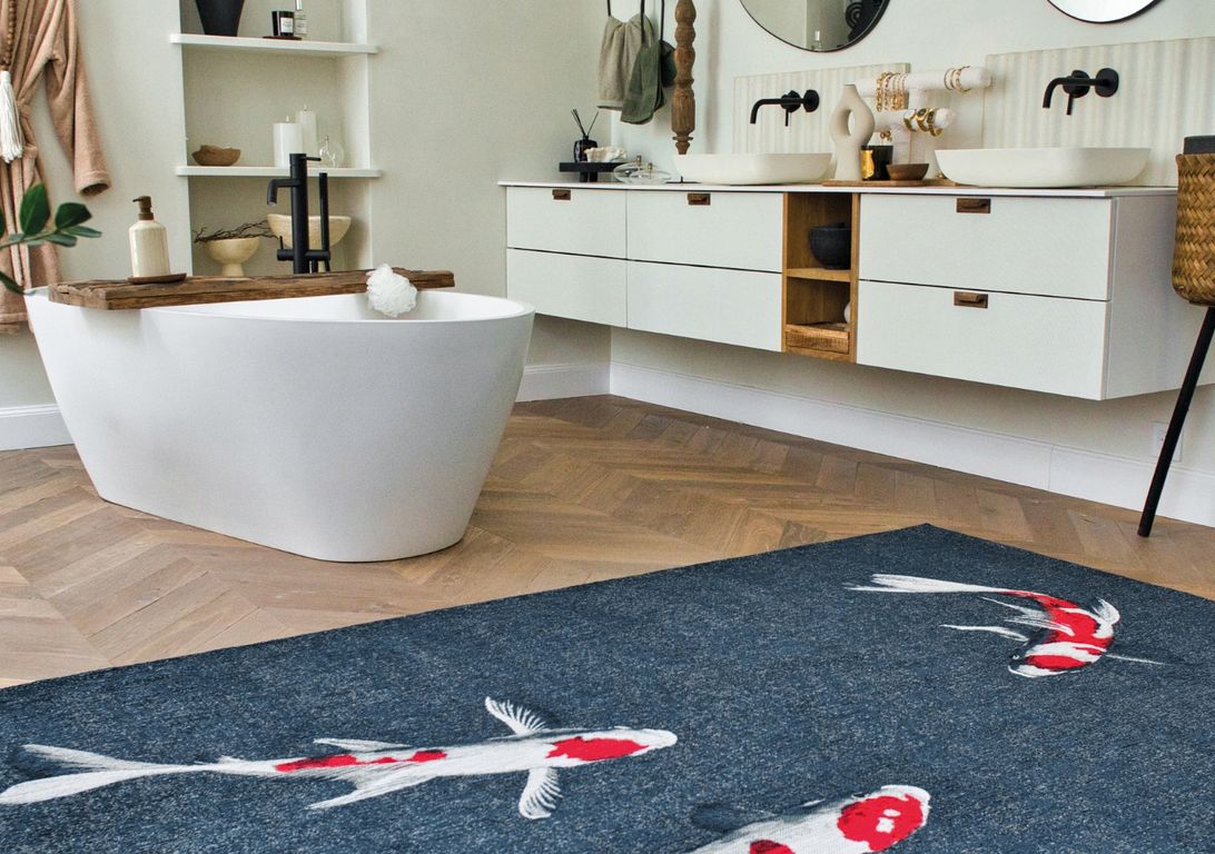 Tapis KOI Louis De Poortere, graphique  Japanese Pond