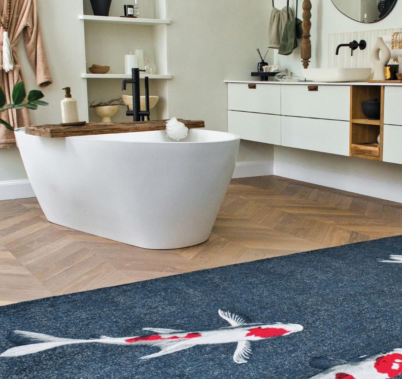 Tapis KOI Louis De Poortere, graphique  Japanese Pond