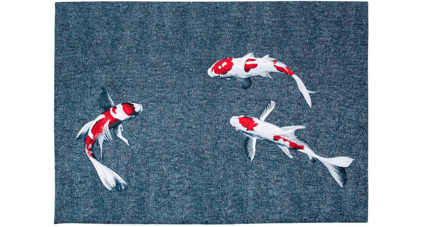 Tapis KOI Louis De Poortere, graphique  Japanese Pond