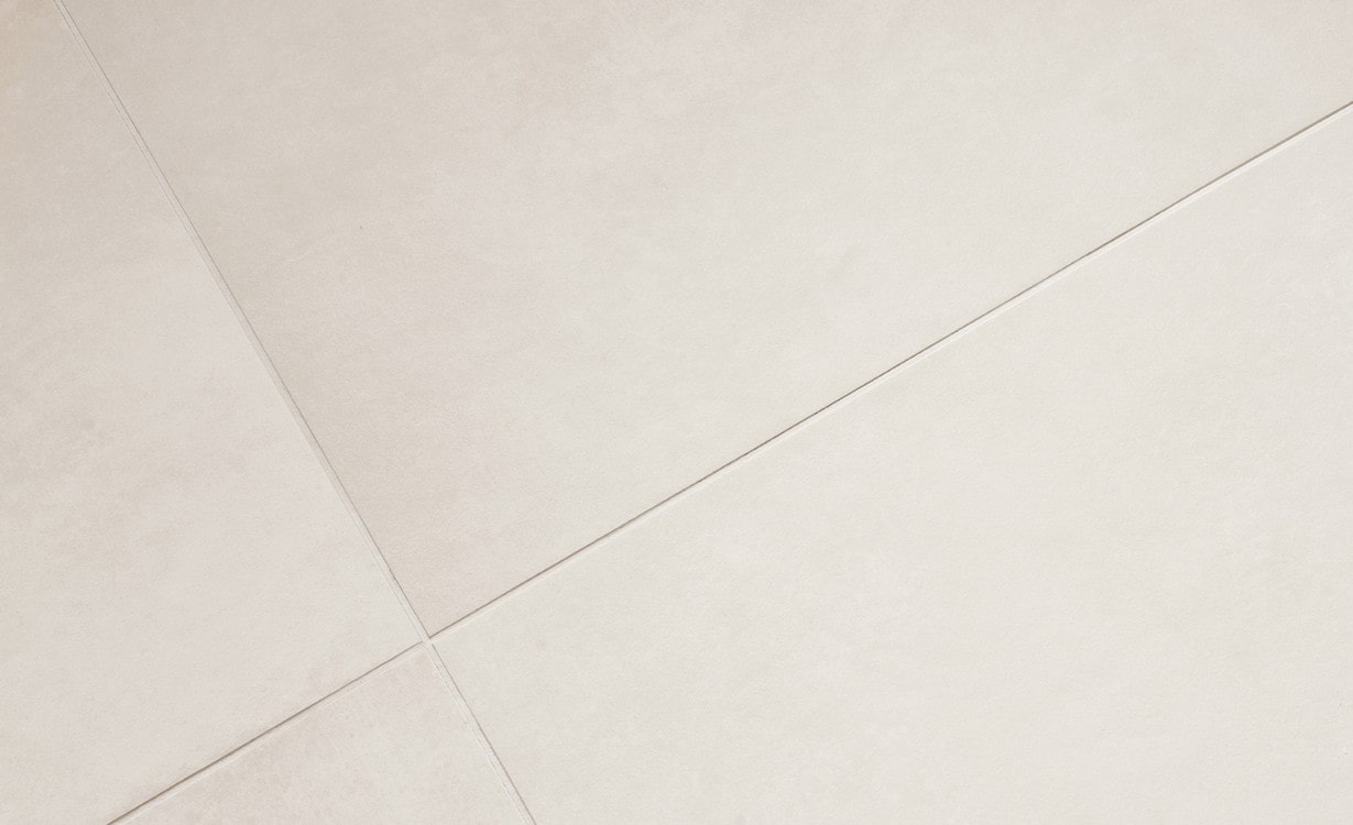 Carrelage EXTRA blanc, aspect béton blanc, dim 79.80 x 79.80 cm