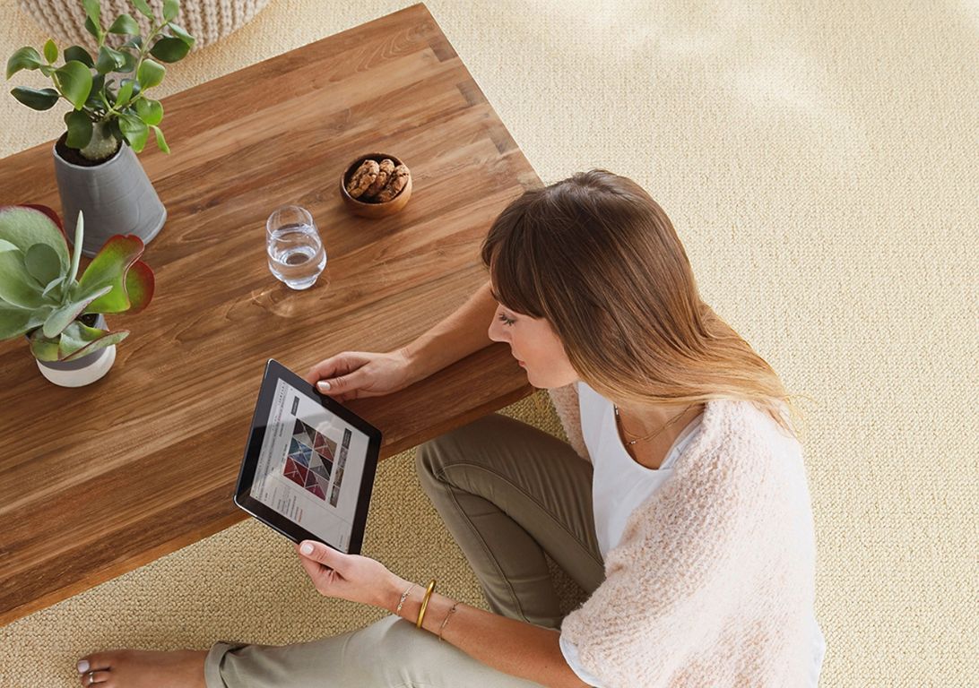 Moquette bouclée HIMALAYATEX, col ecru, rouleau 4.00 m