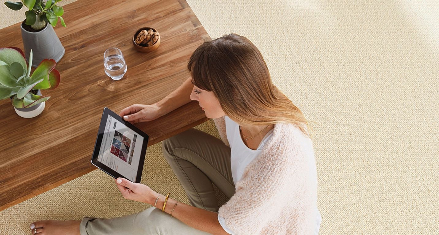 Moquette bouclée HIMALAYATEX, col ecru, rouleau 4.00 m