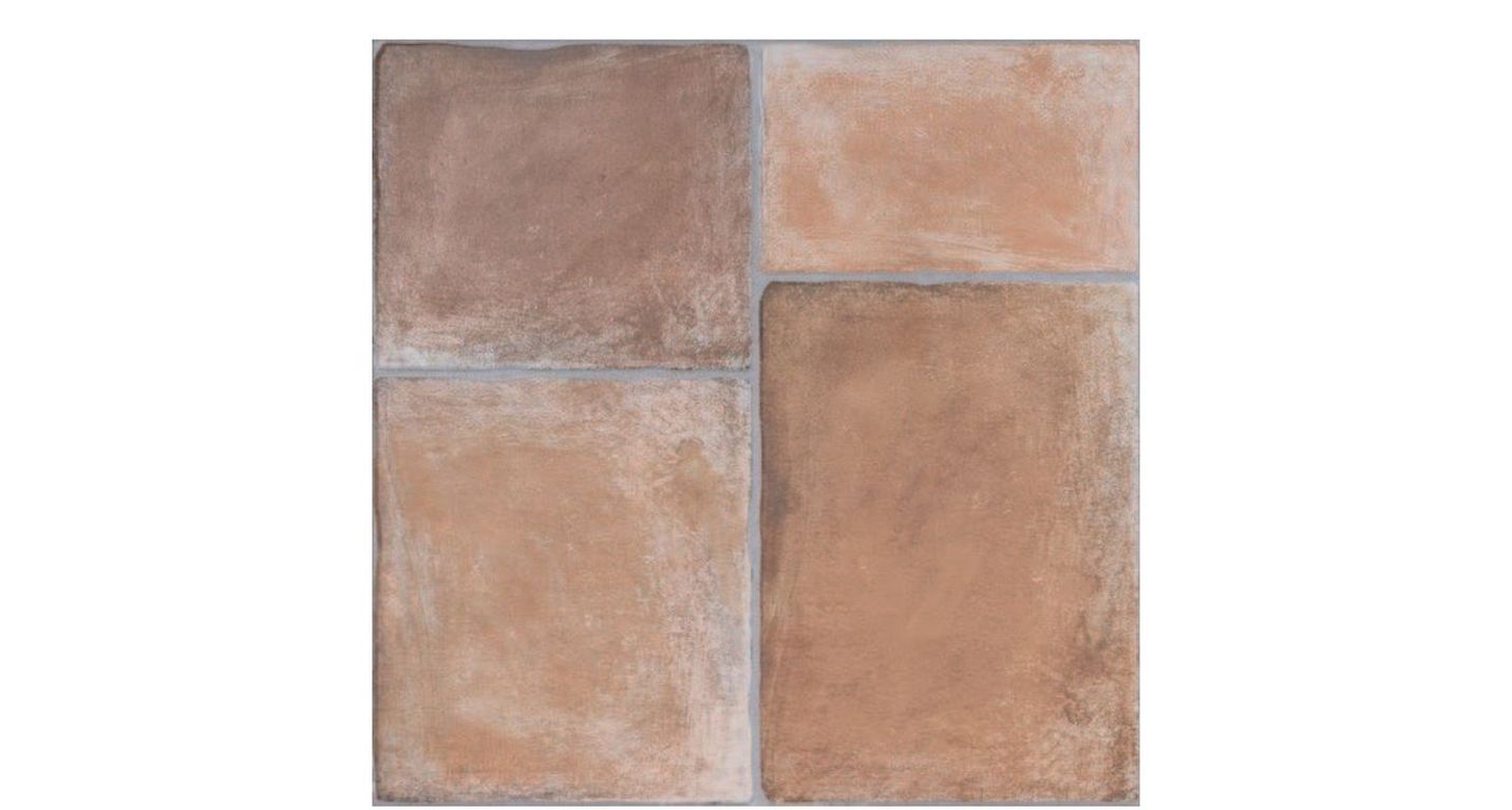Carrelage PROVENZA GRIP, aspect pierre terre cuite, dim 58.00 x 58.00 cm