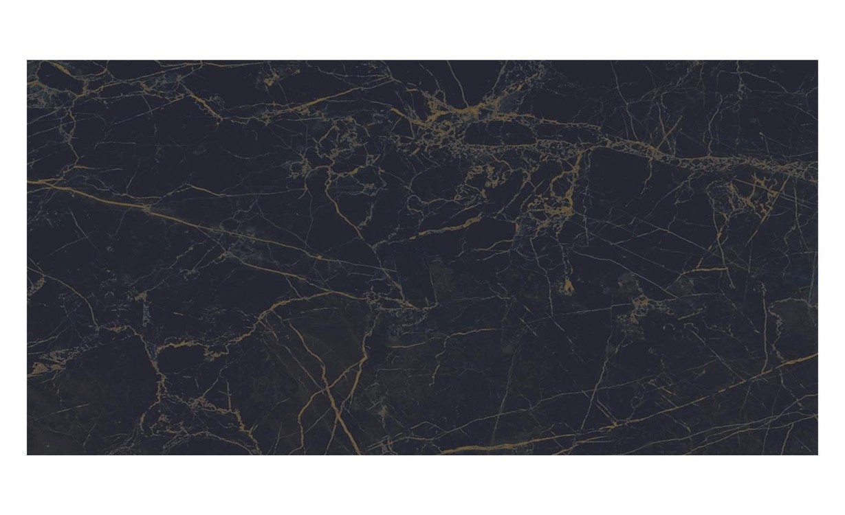 Carrelage EBENE NOIR POLI, aspect marbre noir, dim 60.00 x 120.00 cm